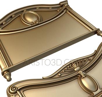 Headboard (SK_0375) 3D model for CNC machine